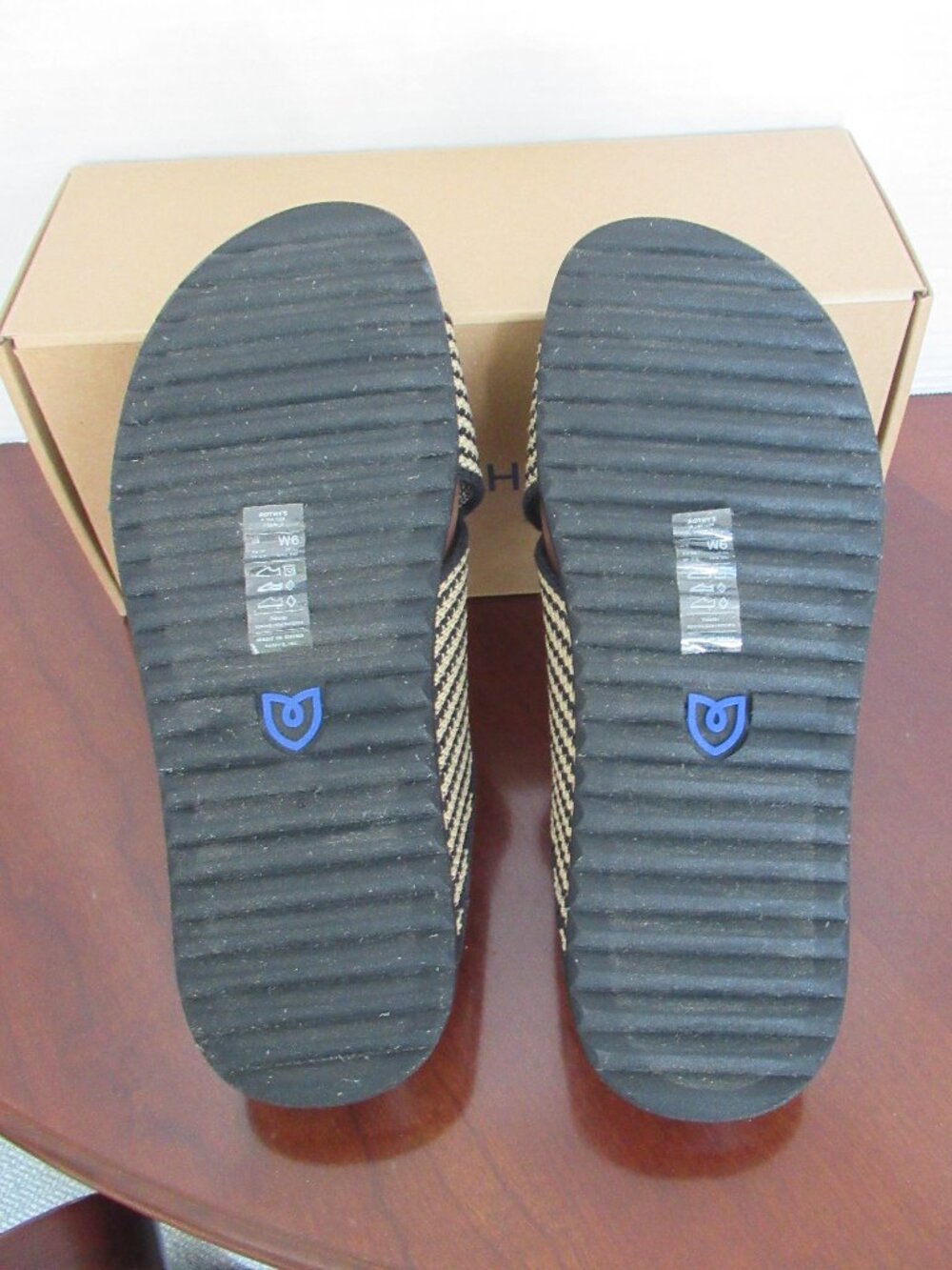 New Rothy’s The Weekend Slide Sandals Women’s Sz 6 M In Box Display Shoe - Picture 9 of 11